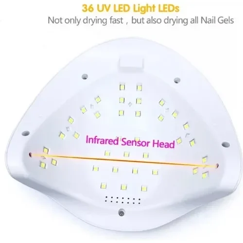 Λάμπα Νυχιών SUN X 54W – UV/LED | με Χρονοδιακόπτη & Οθόνη LCD για Ημιμόνιμο και Gel - Image 2
