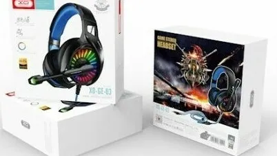 XO GE-03 Over Ear Gaming Headset με σύνδεση 2x3.5mm - USB - Image 9