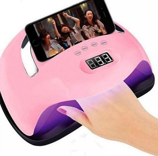Λάμπα Νυχιών SUN X5 Max 168W Ροζ | LED/UV για Gel & Ημιμόνιμο, με Ψηφιακή Οθόνη & Αισθητήρα Κίνησης - Image 5