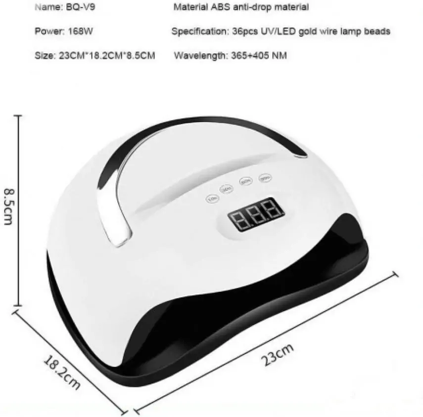 Λάμπα Νυχιών SUN X5 Max 168W Ροζ | LED/UV για Gel & Ημιμόνιμο, με Ψηφιακή Οθόνη & Αισθητήρα Κίνησης - Image 3