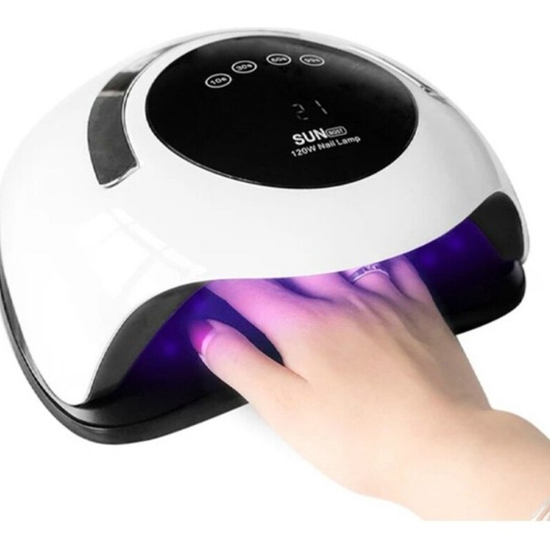 Λάμπα Νυχιών SUN 5T 120W | LED/UV για Gel & Ημιμόνιμο | με Οθόνη & 4 Χρονοδιακόπτες - Image 5