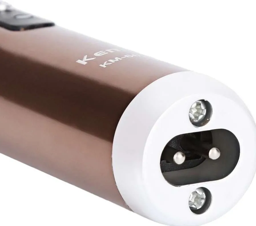 Trimmer Μύτης Kemei KM-6619 | Επαναφορτιζόμενο με Καλώδιο 220V, Πλενόμενη Κεφαλή, Αθόρυβο, Μεταλλικό - Image 5