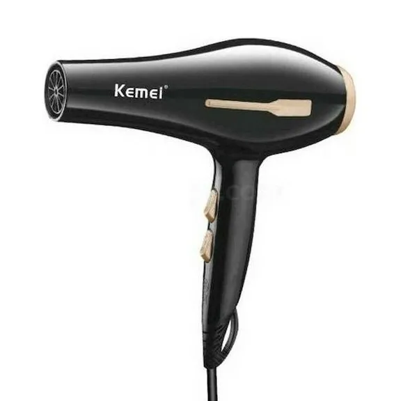 Kemei KM-2376 Πιστολάκι Μαλλιών 2400W | με 2 Ταχύτητες & 3 Επίπεδα Θερμοκρασίας – Τεχνολογία Ιονισμού