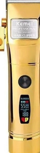Κουρευτική Μηχανή Kemei KM-2850PG – Επαγγελματική, Επαναφορτιζόμενη με | USB, Οθόνη LCD, 2200mAh & 4 Χτενάκια - Image 2