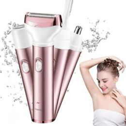 Ηλεκτρική Συσκευή Αποτρίχωσης Γυναικεία 4 σε 1 |  Κατάλληλη για Ξηρή & Υγρή Χρήση | Επαναφορτιζόμενη