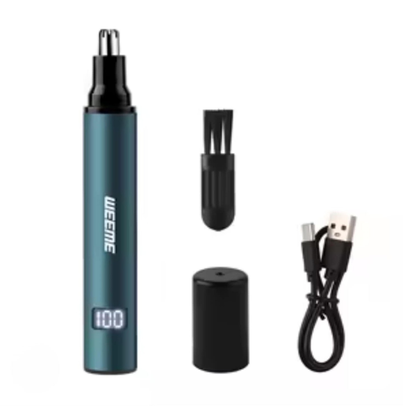 Trimmer Μύτης και Αυτιών WEEME Επαναφορτιζόμενο με Οθόνη LED & USB | Πλενόμενη Κεφαλή, Αθόρυβο