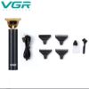 VGR V-087 Επαγγελματική Κουρευτική Μηχανή Περιγράμματος | Επαναφορτιζόμενη με T-Blade & USB Φόρτιση