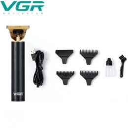 VGR V-087 Επαγγελματική Κουρευτική Μηχανή Περιγράμματος | Επαναφορτιζόμενη με T-Blade & USB Φόρτιση