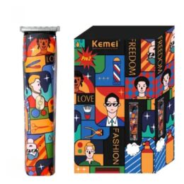 Trimmer T9 Επαναφορτιζόμενο | με Χρωματιστό Design & 0mm Κοπή | Kemei Pro KM-5017H