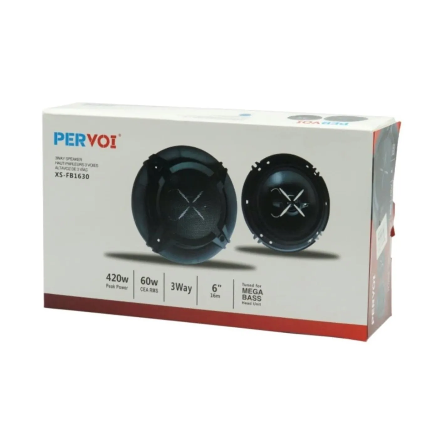 Ηχείο Αυτοκινήτου KY21992 | 6" 60W RMS XS-FB1630 3 Δρόμων Σετ 2τμχ