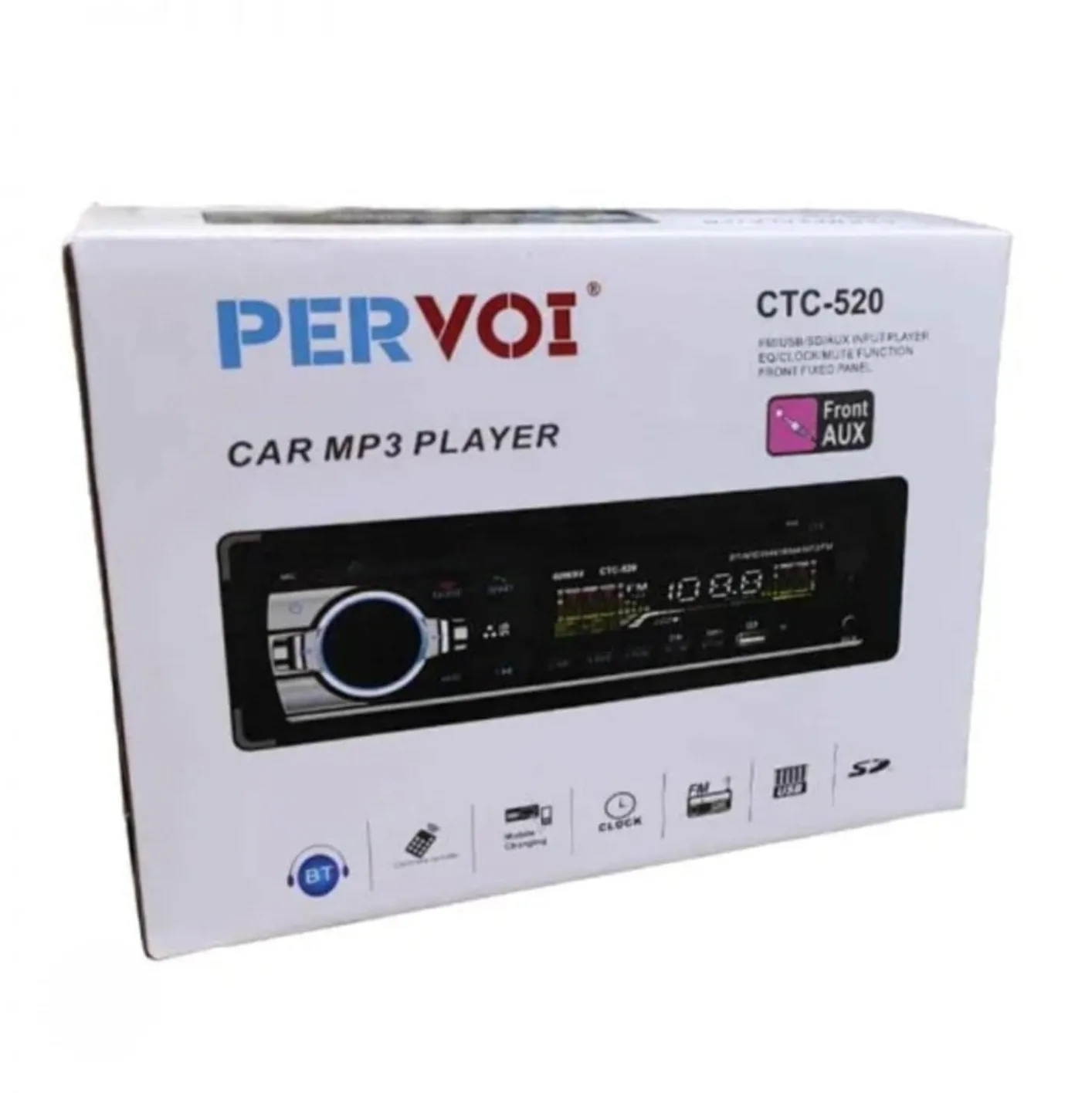MP3 Player Αυτοκινήτου 1DIN | Pervoi CTC-520 – USB, SD, FM, Bluetooth, AUX