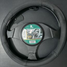 Κάλυμμα Τιμονιού Αυτοκινήτου Μαύρο | Αντιολισθητικό, Δερματίνη, Universal Εφαρμογή για Τιμόνια 37–39cm