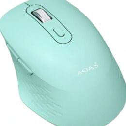 Ασύρματο Ποντίκι AOAS B-1007 Πράσινο – 2.4Ghz & Bluetooth 5.0, Εργονομικό