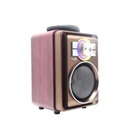 Bluetooth Ξύλινο Retro RX-199AC | Ραδιόφωνο με TWS, FM, USB/TF και Disco Light – 6.2W