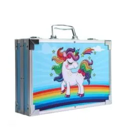 Βαλιτσάκι Ζωγραφικής Unicorn με 145 Τεμάχια – Art Set σε Μεταλλική Κασετίνα