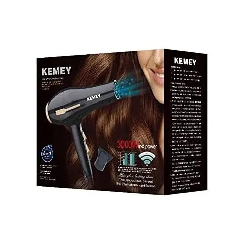 Kemei KM-2376 Πιστολάκι Μαλλιών 2400W | με 2 Ταχύτητες & 3 Επίπεδα Θερμοκρασίας – Τεχνολογία Ιονισμού - Image 2