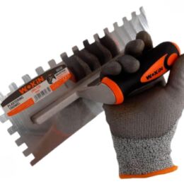 Οδοντωτή Σπάτουλα WOKIN 280x120mm – Λαβή 2 Υλικών, Οδόντωση 10mm