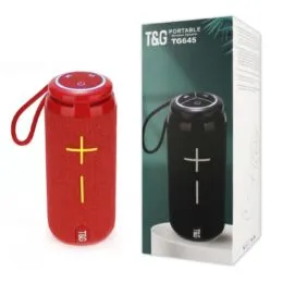 T&G TG645 Ασύρματο Ηχείο Bluetooth 10W | με Φωτιζόμενα Πλήκτρα και Υποδοχές USB/TF – Κόκκινο