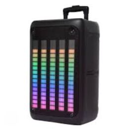 BTS-1809 Φορητό Ηχείο Bluetooth με TWS, Φωτισμό RGB & Karaoke Λειτουργία – Μαύρο