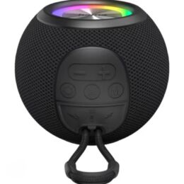 HAMA Ballshape Ηχείο Bluetooth 5W | με FM Ραδιόφωνο, LED Φωτισμό & Μπαταρία έως 10 Ώρες – Μαύρο