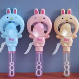 Παιχνίδι Φυσητήρας Σαπουνόφουσκες με Ανεμιστήρα – Σχέδιο Κουνελάκι | σε 3 Χρώματα