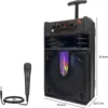 Ηχείο Karaoke KTS-1631 Bluetooth 10W | με Μικρόφωνο, FM, USB/TF και LED Φωτισμό - Image 4