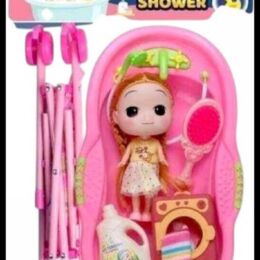 Κούκλα με Καροτσάκι και Σετ Μπάνιου – 669-702B2 για Παιδιά 3+