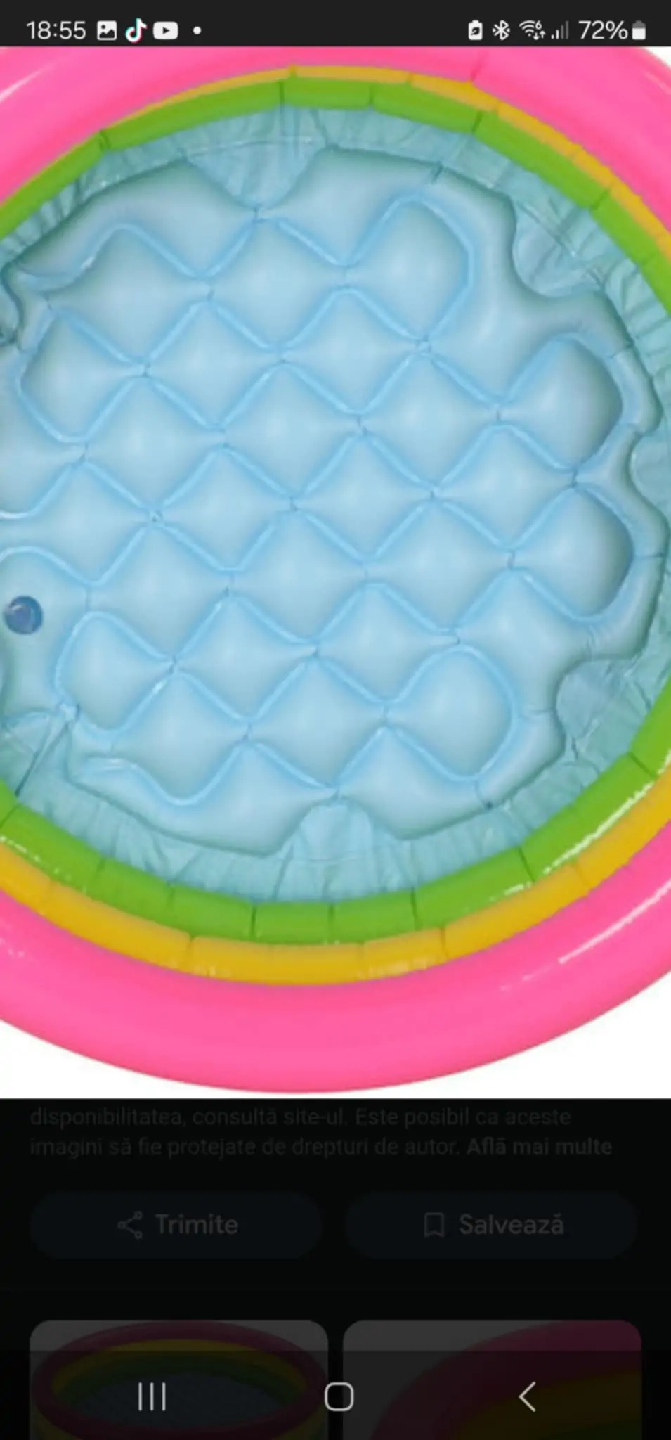 INTEX Παιδική Φουσκωτή Πισίνα | Rainbow Ring Pool  – 168x46cm | Πολύχρωμη με Μαλακό Πάτο - Image 6