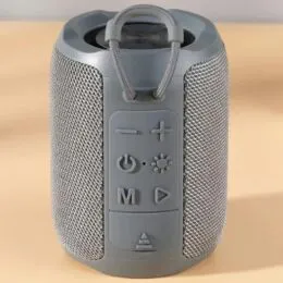 Ηχείο Bluetooth T&G TG-679 Γκρι | με LED Φωτισμό, USB/TF, FM Ραδιόφωνο και Ιμάντα