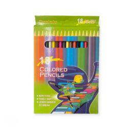 Σετ Ξυλομπογιές 18 Τεμαχίων – Μήκος 17,5 cm, Μη Τοξικές & Ανθεκτικές