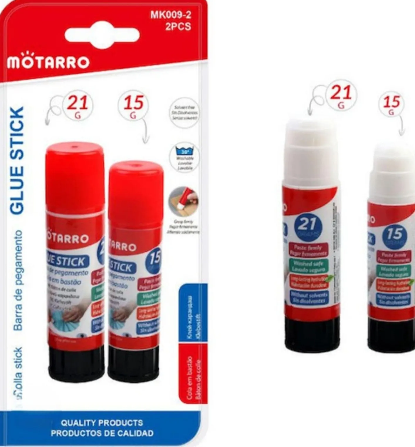 Σετ Κόλλες Stick MOTARRO 21g + 15g – 2 Τεμάχια Χωρίς Διαλύτες (MK009-2)