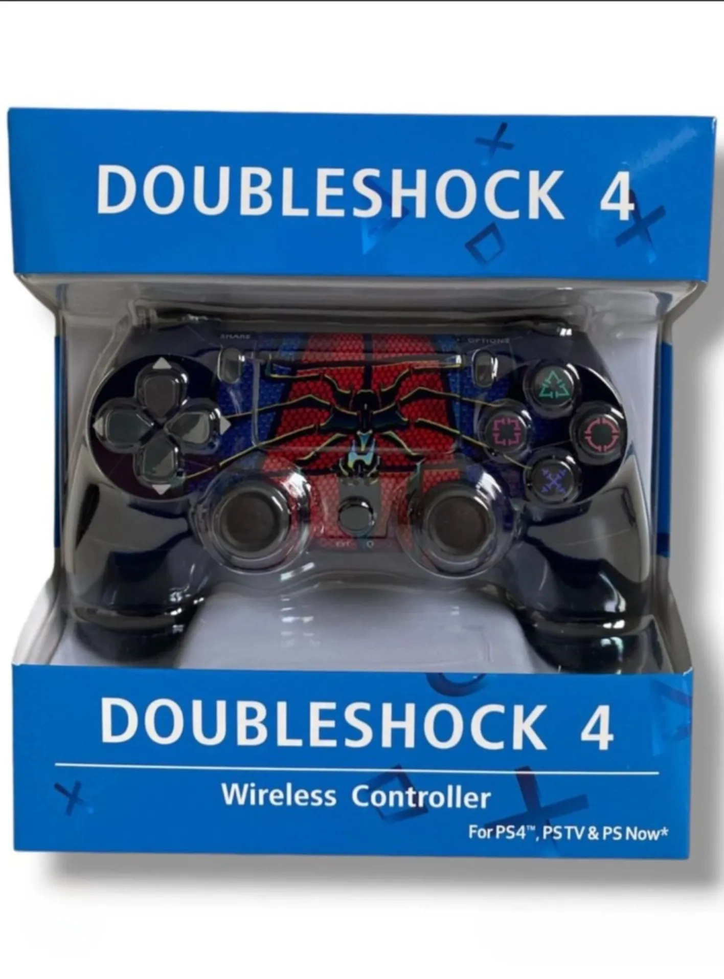 Ασύρματο Χειριστήριο Doubleshock 4 V2 για PS4 – Συμβατό με PS TV & PS Now, Σχέδιο Spider
