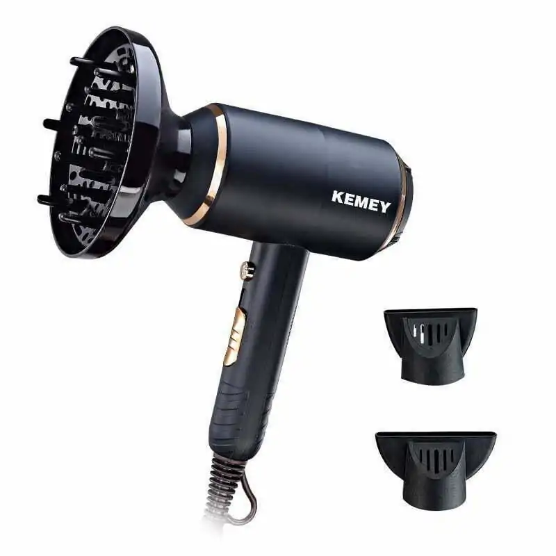 Kemei KM-8896 Πιστολάκι Μαλλιών 2400W με Τεχνολογία Ιονισμού |  Diffuser & 3 Ανταλλακτικά Στόμια – | Επαγγελματικό Hair Dryer - Image 5