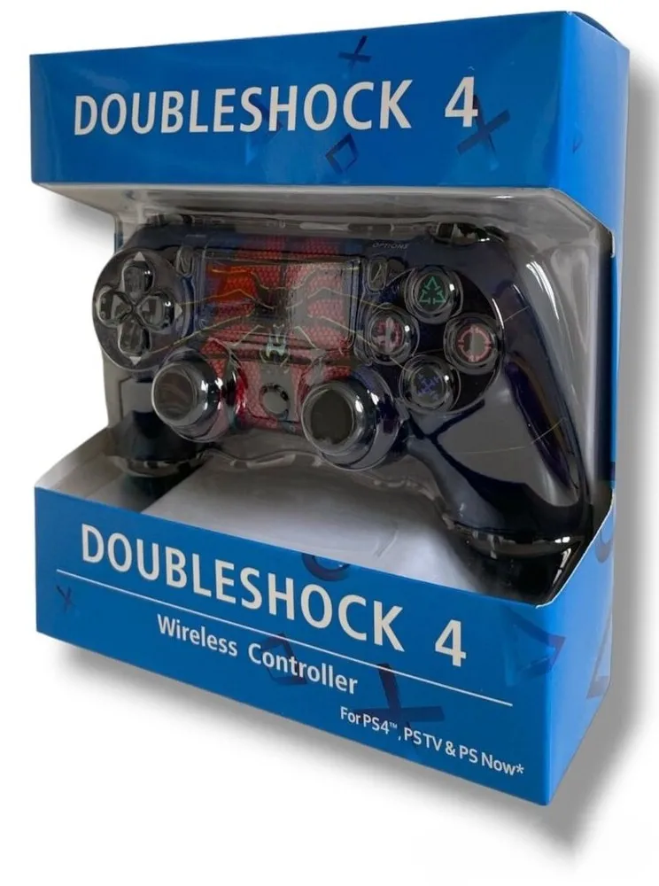 Ασύρματο Χειριστήριο Doubleshock 4 V2 για PS4 – Συμβατό με PS TV & PS Now, Σχέδιο Spider - Image 4
