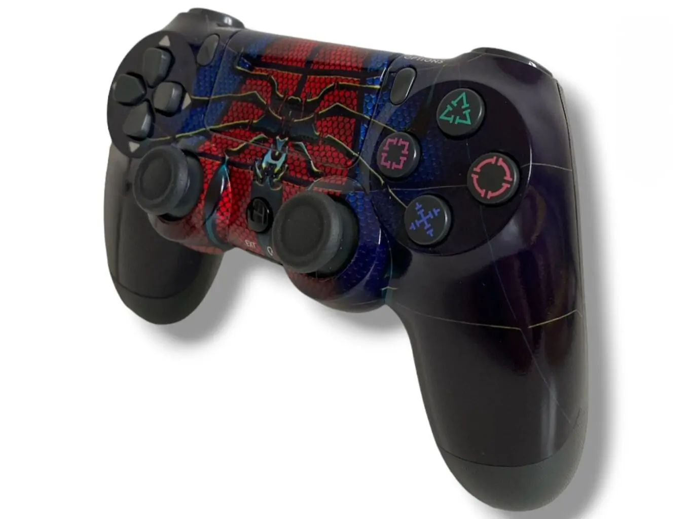 Ασύρματο Χειριστήριο Doubleshock 4 V2 για PS4 – Συμβατό με PS TV & PS Now, Σχέδιο Spider - Image 2