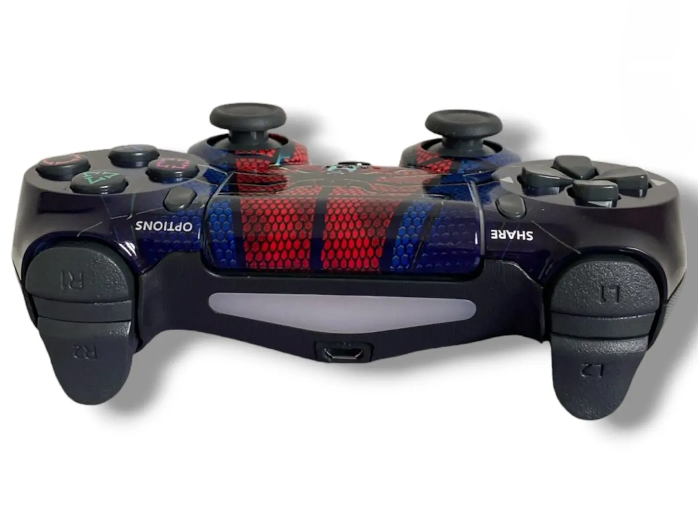 Ασύρματο Χειριστήριο Doubleshock 4 V2 για PS4 – Συμβατό με PS TV & PS Now, Σχέδιο Spider - Image 5