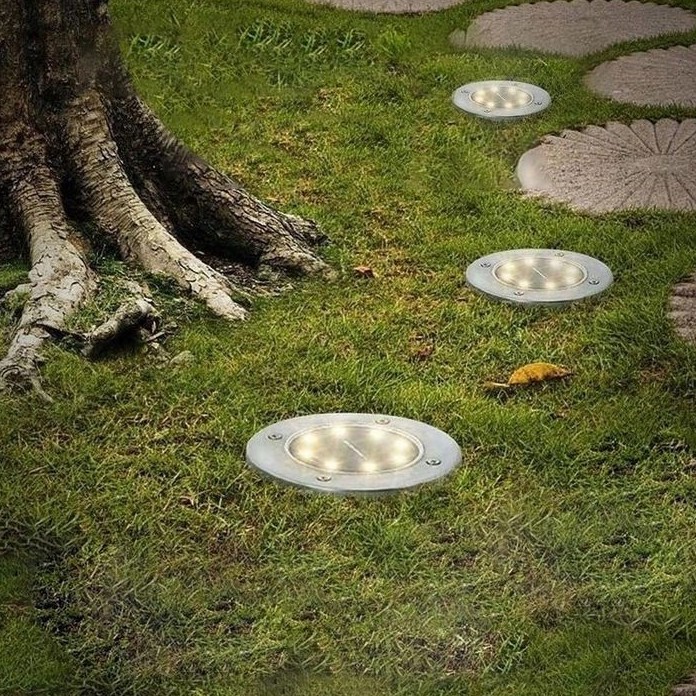 Ηλιακό LED Φωτιστικό Εδάφους J-01 | Ανοξείδωτο με Αισθητήρα Ημέρας-Νύχτας - Image 5