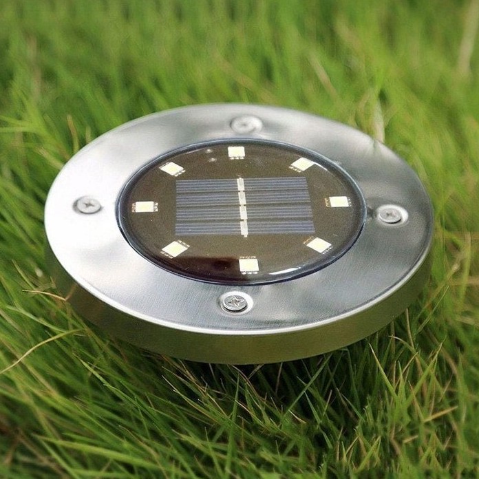 Ηλιακό LED Φωτιστικό Εδάφους J-01 | Ανοξείδωτο με Αισθητήρα Ημέρας-Νύχτας - Image 4