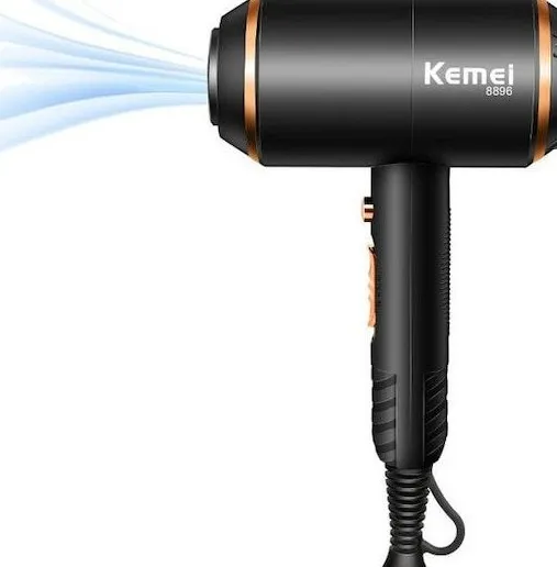 Kemei KM-8896 Πιστολάκι Μαλλιών 2400W με Τεχνολογία Ιονισμού |  Diffuser & 3 Ανταλλακτικά Στόμια – | Επαγγελματικό Hair Dryer - Image 2