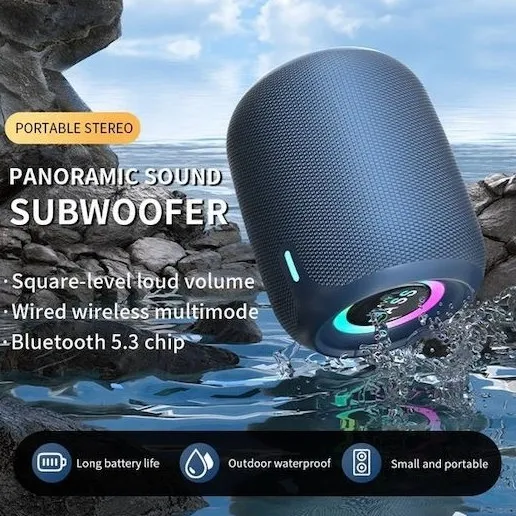 Bluetooth ηχείο 10W με RGB φωτισμό, FM, θύρες USB/microSD και επαναφορτιζόμενη μπαταρία. - Image 2