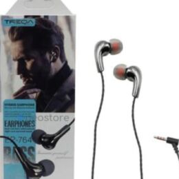 Treqa EP-764 In-Ear Ακουστικά Ψείρες Μαύρα με Jack 3.5mm