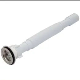 Εύκαμπτο σιφόνι νιπτήρα | με βαλβίδα inox 1¼ 45-85cm