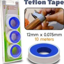 Ταινία Τεφλόν 12mm x 10m (3τμχ) για Στεγανοποίηση Σπειρωμάτων – PTFE Tape