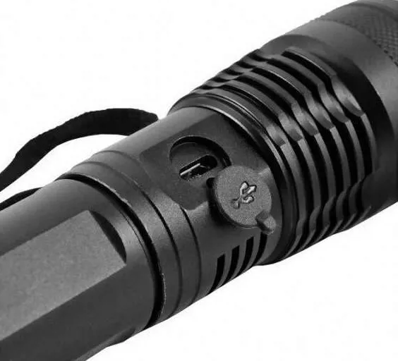Επαναφορτιζόμενος Φακός LED X-BALOG P50 με Zoom & 5 Λειτουργίες Φωτισμού - Image 3