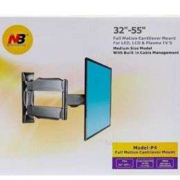 Βάση Τηλεόρασης Τοίχου NB North Bayou P4 Full Motion για 32"-55", VESA 400x400 έως 27.3kg