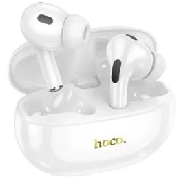 Hoco EW60 Plus Norman TWS Bluetooth V5.3 Ακουστικά In-Ear με Active Noise Cancellation και Θήκη Φόρτισης – Λευκά