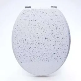 Καπάκι Τουαλέτας με Glitter Λευκό – Διακοσμητικό Καπάκι Λεκάνης | με Κρύσταλλα Art Deco