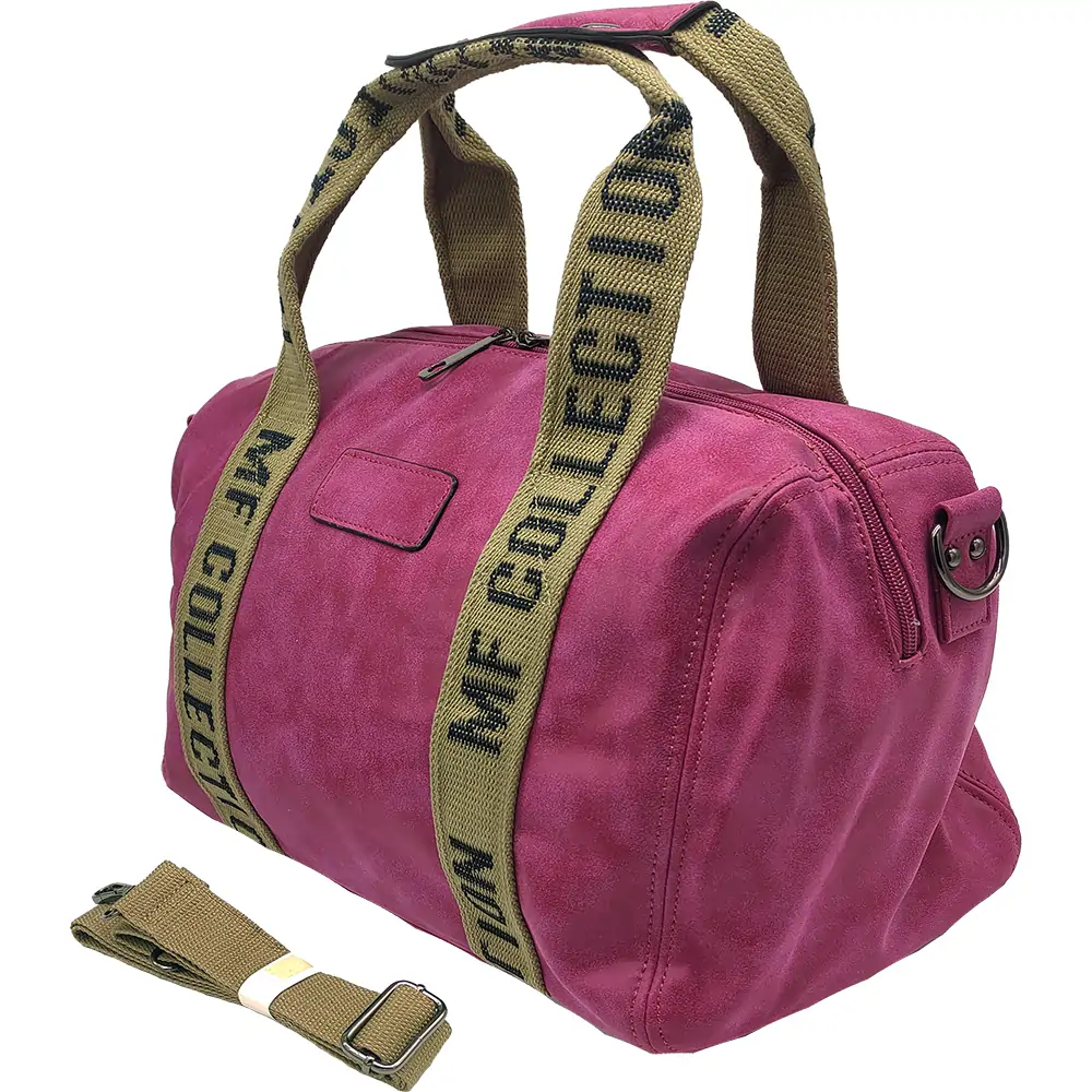 Γυναικείο Σακ Βουαγιάζ Gift-me 40x22x22cm από Vegan Δέρμα – Φούξια - Image 3