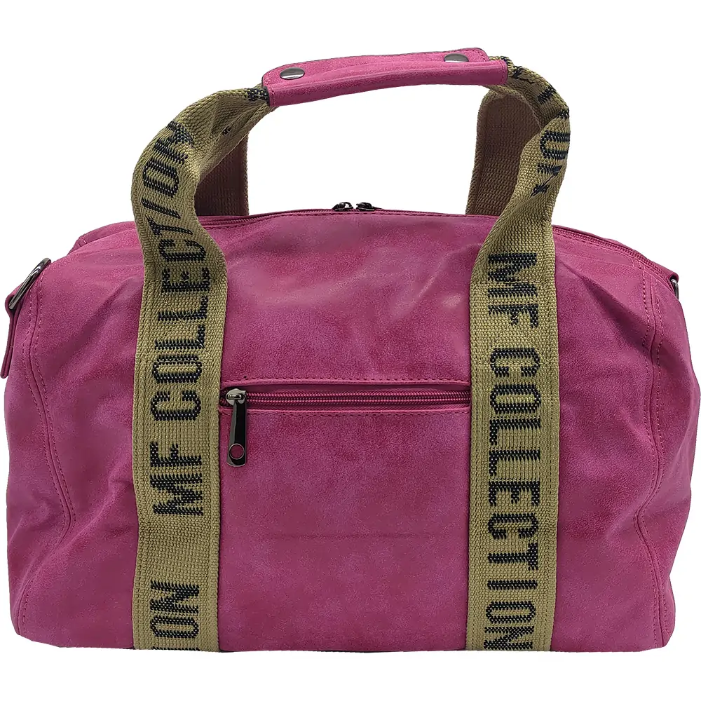 Γυναικείο Σακ Βουαγιάζ Gift-me 40x22x22cm από Vegan Δέρμα – Φούξια - Image 2
