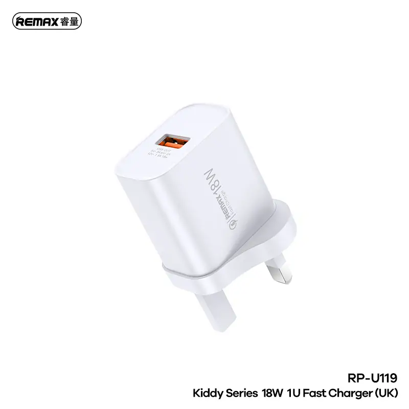 Remax RP-U119 Kiddy Series Φορτιστής Τοίχου 18W με Έξοδο USB-A – Λευκός - Image 2